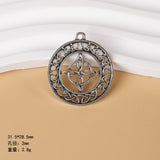 Vintage style Celtic knot pendant, six-pointed star cross pendant, DIY necklace, personalised minimalist jewellery accessories