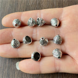 20pc Antique silver, antique gold, antique bronze, tulip-shaped flower hat, beaded flower hat