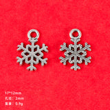 DIY jewelry accessories, vintage alloy jewelry, antique silver jewelry, Santa Claus, snowflakes, Christmas tree pendant ornaments.