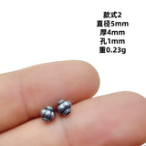 Vintage silver spear black bead spacer and loose bead set, auspicious totem flower holder Buddha head accessory, DIY bracelet necklace cultural jewelry accessory