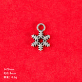 DIY jewelry accessories, vintage alloy jewelry, antique silver jewelry, Santa Claus, snowflakes, Christmas tree pendant ornaments.