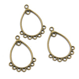 10pc Ethnic bronze style, literary and retro style, handmade DIY jewelry connecting accessories