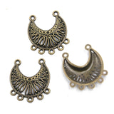 10pc Ethnic bronze style, literary and retro style, handmade DIY jewelry connecting accessories