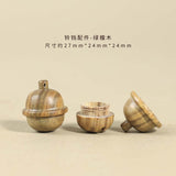 1pc Ebony acorn can be twisted to open safflower pear hazelnut DIY accessories pinecone pendant keychain car hanging decoration wishing bottle