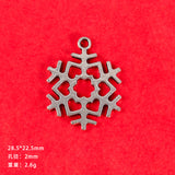 DIY jewelry accessories, vintage alloy jewelry, antique silver jewelry, Santa Claus, snowflakes, Christmas tree pendant ornaments.