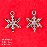 DIY jewelry accessories, vintage alloy jewelry, antique silver jewelry, Santa Claus, snowflakes, Christmas tree pendant ornaments.