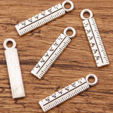 19 cross-border creative DIY alloy jewellery gadgets school supplies charm schoolbag ruler stationery pendant