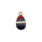 1 American Independence Day USA flag pendant DIY earrings, star cross flag alloy resin pendant