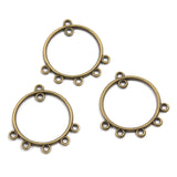 10pc Ethnic bronze style, literary and retro style, handmade DIY jewelry connecting accessories