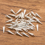 4 DIY Zinc Alloy Accessories Glossy tapered pendant charm