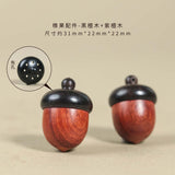 1pc Ebony acorn can be twisted to open safflower pear hazelnut DIY accessories pinecone pendant keychain car hanging decoration wishing bottle