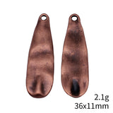 10pcs 36x11mm 3 Colors Antique Bronze Color Antique Copper Color Antique Gold Color Hammered Teardrop Pendant
