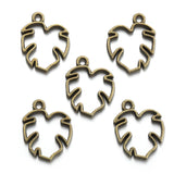 20pcs 5 color foliage Charms for Necklace Earrings Pendant DIY Jewelry Making Handcrafted Accessories 15*19mm Q390