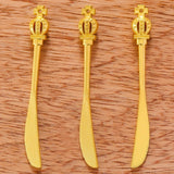 5pcs 5 Colors tableware Spoon fork Dining knife Charms DIY Jewelry Findings Pendants For Necklace Jewelry Making 60*7mm J491