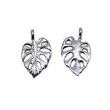 20pcs 20x12mm 2 Colors Antique Bronze Color Antique Silver Color Leaf Charms For DIY Jewelry Making