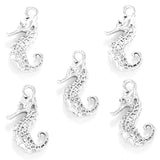 10pcs 6 Color Hippocampus Charms Alloy Metal For earring animal Pendants DIY Handmade Jewelry Accessories Making 22*14mm D7151
