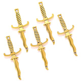10pcs 5 colors Sword Blade Connector Serpentine Dagger Charms Fit Bracelet necklace Pendant DIY Jewelry Making 40*16mm M100