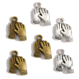 20pcs Antique Silver color gloves Charms Pendants for Necklace DIY Jewelry Making Finding Accessories 18*13mm N120