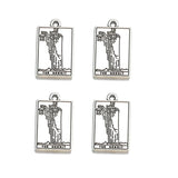 20 Styles Retro silver Style Witch Divination Tarot Card Tag Pendant DIY Charms Necklace Bracelet Jewelry Making 23*14mm J502