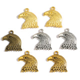 10pcs 4 color Tibetan Silver Plated Pendant Antique eagle Charms Jewelry Making DIY Handmade Craft 21*20mm D512
