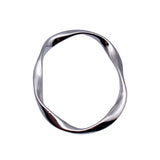 10pcs 33x27mm 5 Colors Irregular Hollow Twisted Geometric Elliptical Circle Charms For DIY Jewelry Making