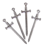 10pcs 7 colors  55*16mm Alloy Antique Knight Sword Charms for Jewelry Making DIY Handmade Weapons Personality Necklace Pendant