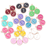 YuenZ  A-Z KC gold color letter DIY accessories enamel alphabet charms alloy small pendant for bracelet 15*13mm W85