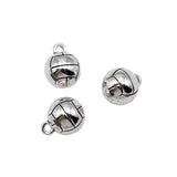 5pcs 14x11mm 3 Colors Antique Bronze Color Antique Silver Color Antique Gold Color 3D Volleyball Charms