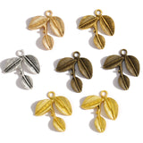 10 pcs 5 colors leaf Charms Pendants for Bracelet Necklace pendant DIY Jewelry Making Finding Accessories 27*23mm Q302