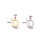 2pcs Stainless Steel Initial Alphabet DIY Jewelry Charms Wholesale A-Z Letter Necklace Making Pendant Never Fade S128