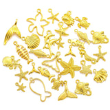 30pcs Mixed style Multiple styles Alloy Marine animals Charms for Earring necklace Pendant DIY Handmade Jewelry Making U090