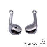 10pcs 21x8.5x5.9mm Antique Silver Color Earphone Charms For DIY Jewelry Making