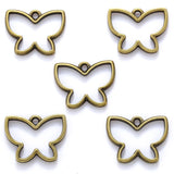 20pcs 6 Color hollow butterfly Charms For Bracelets Necklace Pendant DIY Handmade Jewelry Making accessories 17.5*13.5mm D2136