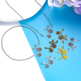20pcs 5 Color Branches Flower Charm for Bracelet Necklace earring Connector DIY Handmade Jewelry Accessories 18*31mm Q280
