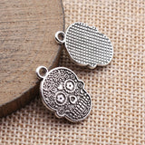 10pcs 22x15mm 2 Colors Antique Silver Color Antique Gold Color Cross-Patterned Skull Charms For DIY Jewelry Making