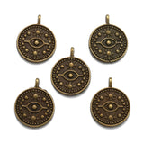 15pcs 5 Color Devil's Eye Charm for Necklace Keyring Pendant DIY Handmade Jewelry Accessories 15*18mm I1137
