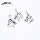 10-30pcs Christmas style charm snowman Santa Claus Gift box for Earring necklace Pendants DIY Handmade Craft Jewelry Making