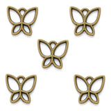 20pcs 5 Color Hollowed out butterfly Charm for earring Bracelet Necklace Pendant  DIY Handmade Jewelry Accessories 15*16mm D2120