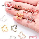 20pcs 6 Color hollow butterfly Charms For Bracelets Necklace Pendant DIY Handmade Jewelry Making accessories 17.5*13.5mm D2136