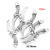 10-50pcs Mixed Styles Antique Knight Sword Anime weapon Charm for Jewelry Making DIY Handmade Weapons Personality Necklace