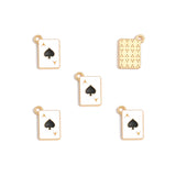 20pcs Creative black/white Ace Poker Charms for Necklaces Earrings Bracelets Pendants DIY Jewelry Making Accessories Handmade
