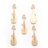 10pcs 5 colors instrument Pipa Charms For Earrings bracelets necklaces Pendant DIY Jewelry Making Accessories 12*41mm P136
