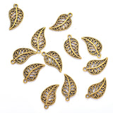 30pcs 7 Color Antique Silver color Small tree leaf Charms Metal Alloy Jewelry Diy Accessories 19*10mm Q323