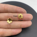 20-40pcs KC Alloy Flower Holder Partition Bead Cap Bead Holder Cap DIY Step Shaking Hairpin Hairpin Crown Accessories V149