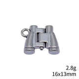 10pcs 16x13mm 2 Colors Antique Bronze Color Antique Silver Color Telescope Charms For DIY Jewelry Making