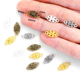 30pcs 4 color Double hole flower Charms linker Pendants DIY Jewelry for Necklace Bracelet Making Accessaries 16*8mm Q109