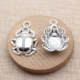 2pcs 40x27mm 2 Colors Antique Bronze Color Antique Silver Color Beetle Charms For DIY Jewelry Making