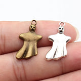 5pcs 14x27mm 2 Colors Antique Bronze Color Antique Silver Color Ghost Charms For DIY Jewelry Making