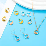 40pcs 4 Color mountain Charms Round Pendant For Bracelets Necklace Jewelry Making DIY Handmade Alloy Accessorie 14x11mm B1110