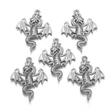 5pcs 5 Color Dragon Charm for Necklace Keyring jewelry Pendant  DIY Handmade Crafts accessories 26*32mm D816